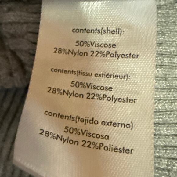 WeWoreWhat Women's Gray Cable Knit Long Sleeve Open Front Cardigan Sweater XXS - Picture 5 of 5